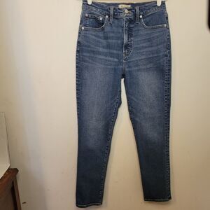 Madewell Perfect Vintage Jeans Womens Size 27 Blue Denim Pre-Owned